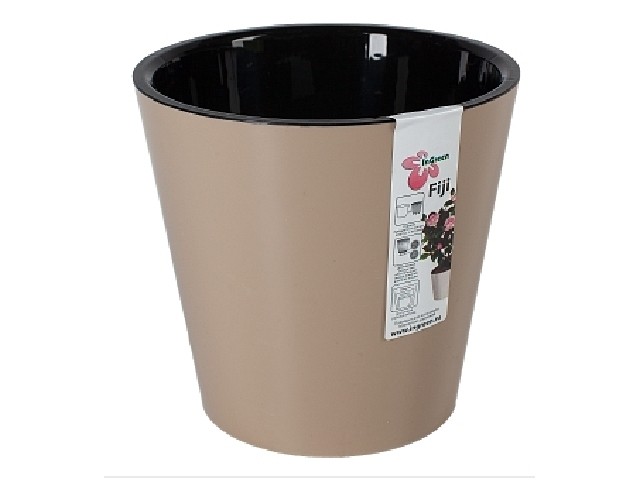 Горшок для цветов Фиджи д 200 мм 4 л шоколадный 1554/12